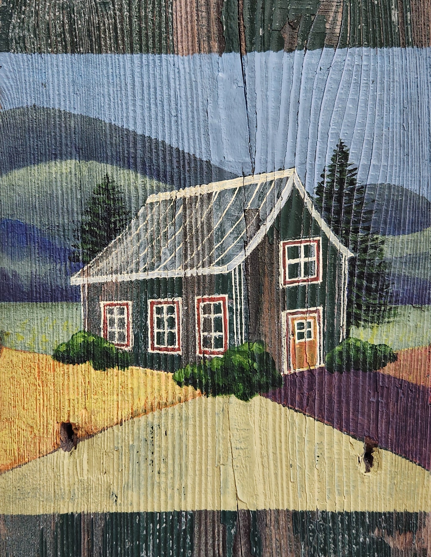 Heritage building on reclaimed wood