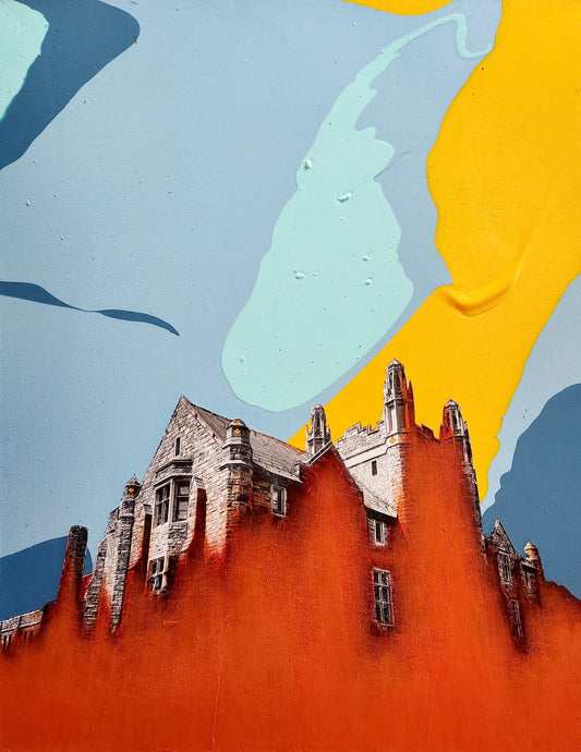 montreal heritage architecture painting