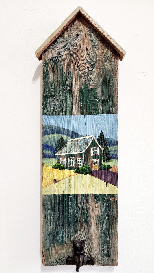 Heritage building on reclaimed wood