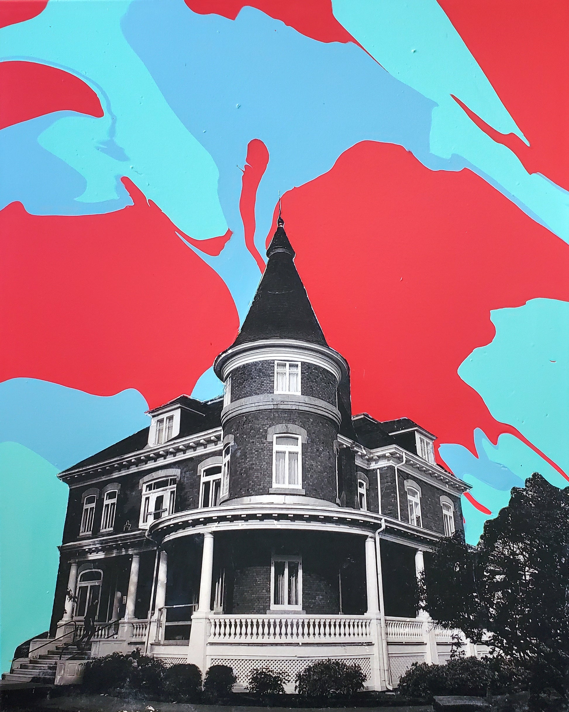 heritage building contemporary painting